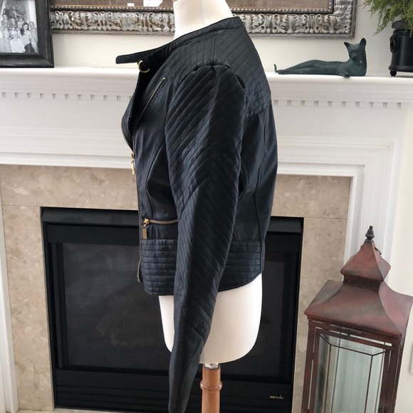 Laura Lane Faux Leather Moto Jacket - Picture 7 of 11